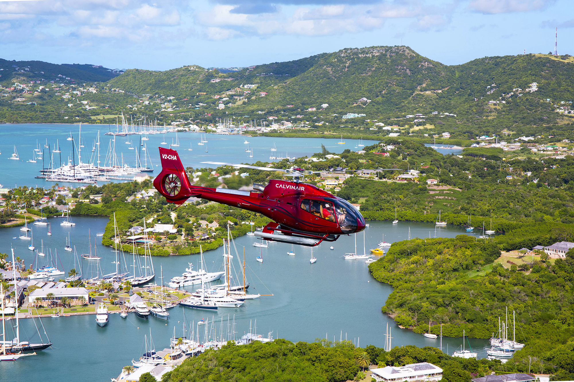 helicopter tours from antigua to montserrat